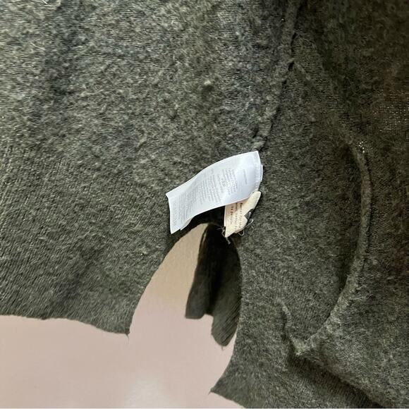 Madewell Green Cozy Walker Cardigan Slouchy Open Front Sweater Alpaca Sz Small - Picture 9 of 10